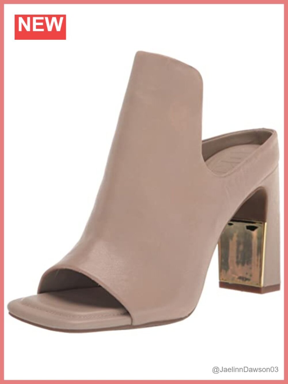 Peep Toe Heeled Bootie Pull-On Ankle Strap Rubber Sole